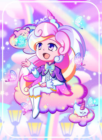 Cream Unicorn Cookie [Luminous Reveries]